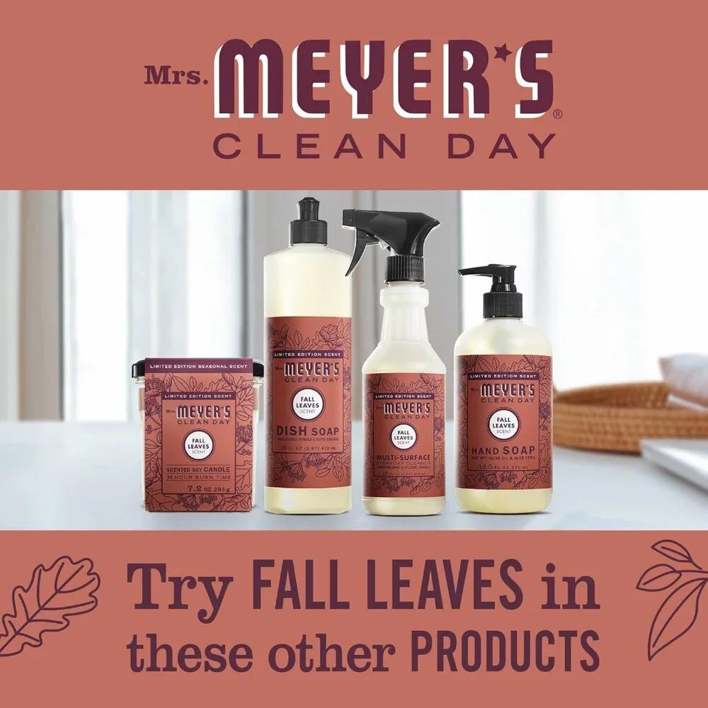 CLEAN DAY Fall Leaves Hand Soap - Moisturizing, 12.5 oz Cruelty-Free Formula